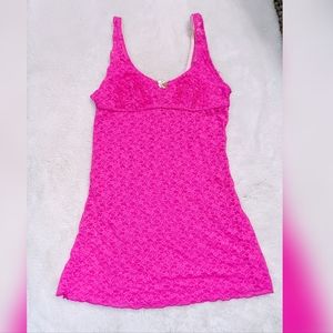 #74 Sexy Hot pink Lace Cami